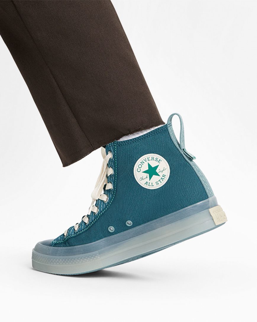 Tenisi Inalti Dama Converse Chuck Taylor All Star CX Explore Albastri Bej Albi | RO PROSL106